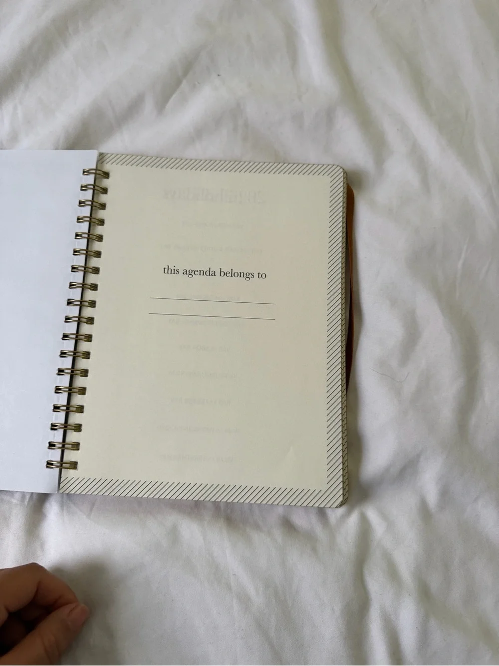 2026-2027 Weekly Planner Spiral Notebook - Brown Cover